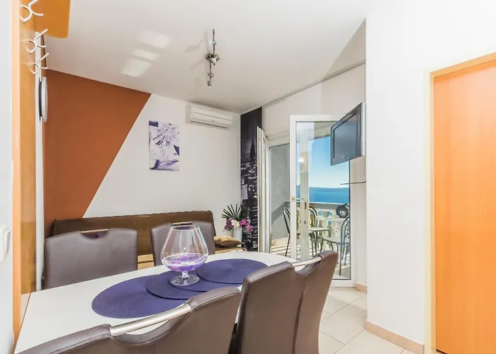 In With Sea View, Terrace, Air Conditioning, Wifi 3492-6 Lägenhet Crikvenica